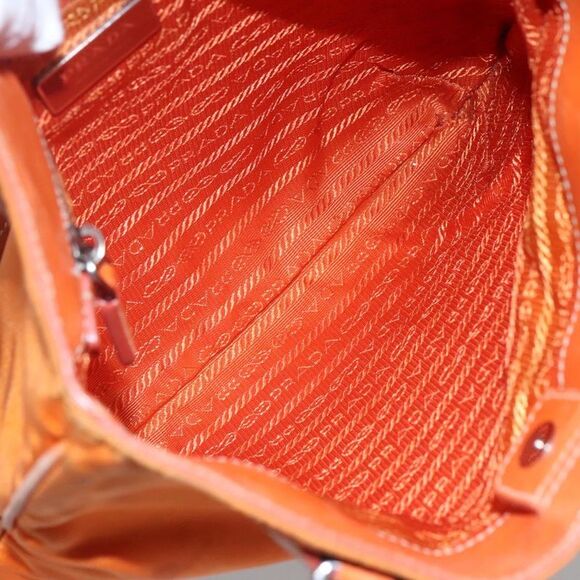 Prada Tessuto Orange Synthetic Shoulder Bag (Pre-Owned) - Picture 12 of 16